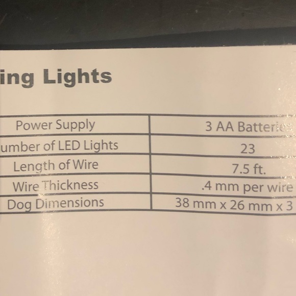 VS PINK Dog Lights String LED NEW In Box - Picture 7 of 7